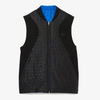 Lacoste Mens Sport Padded And Reversible Vest Jacket - Black/Blue