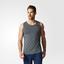 Adidas Mens Prime Tank Top - Dark Heather Grey - thumbnail image 3