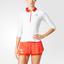 Adidas Womens SMC Barricade Long Sleeve Top - White/Poppy Red - thumbnail image 1