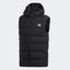 Adidas Mens Helionic Hooded Down Vest - Black - thumbnail image 1