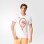 Adidas Mens Roland Garros Graphic Tee - White - thumbnail image 3