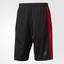 Adidas Mens D2M 3-Stripes Shorts - Black/Red - thumbnail image 1