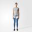 Adidas Womens Prime Mix Training Tee - Solid Grey - thumbnail image 4