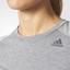 Adidas Womens Prime Mix Training Tee - Solid Grey - thumbnail image 5
