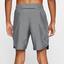 Nike Mens Dri-FIT 9 Inch Brief Tennis Shorts - Grey/White - thumbnail image 3