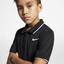 Nike Boys Dri-FIT Tennis Polo - Black/White - thumbnail image 3