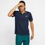 Nike Mens Dri-FIT Tennis Polo - Navy Blue/White - thumbnail image 1