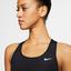 Nike Womens Medium-Support Non-Padded Sports Bra - Black - thumbnail image 3