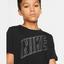 Nike Boys Breathe Graphic Training T-Shirt - Black/Gunsmoke - thumbnail image 3