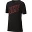 Nike Boys Breathe Graphic Training T-Shirt - Black/Ember Glow - thumbnail image 1