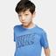 Nike Boys Breathe Graphic Training T-Shirt - Mountain Blue - thumbnail image 3
