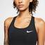 Nike Womens Swoosh Medium Sports Bra - Black - thumbnail image 3