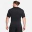 Nike Mens Tight-Fit Short Sleeve Training Top - Black - thumbnail image 2