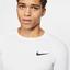 Nike Mens Pro Short Sleeve Tight Top - White - thumbnail image 3
