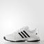 Adidas Mens Barricade Classic Bounce Tennis Shoes - White/Black - thumbnail image 2