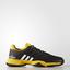 Adidas Kids Barricade Tennis Shoes - Black/Yellow - thumbnail image 1