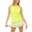 Lucky in Love Womens Take A Pleat Skirt - Neon Yellow - thumbnail image 4
