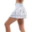 Lucky in Love Womens Going Wild Smocked Skirt - White/Black - thumbnail image 2