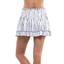 Lucky in Love Womens Going Wild Smocked Skirt - White/Black - thumbnail image 3