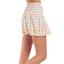 Lucky in Love Womens Smocked Skirt - White - thumbnail image 2