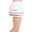 Lucky in Love Womens Cross The Line Pleated Skirt - White/Pink - thumbnail image 2
