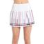 Lucky in Love Womens Long Down The Line Skirt - White/Pink - thumbnail image 1