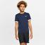 Nike Boys Dri-FIT Short Sleeve Tennis Top - Obsidian/White - thumbnail image 1