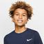 Nike Boys Dri-FIT Short Sleeve Tennis Top - Obsidian/White - thumbnail image 3