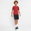 Nike Boys Dri-FIT Short Sleeve Tennis Top - Team Crimson/Black - thumbnail image 4
