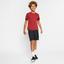 Nike Boys Dri-FIT Short Sleeve Tennis Top - Team Crimson/Black