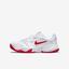 Nike Kids Court Lite 2 Tennis Shoes - White/Red - thumbnail image 1