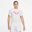Nike Mens Dri-FIT Rafa Tee - White/Pink - thumbnail image 1