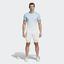 Adidas Mens Melbourne Tennis Shorts - Blue Tint/White - thumbnail image 5