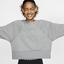 Nike Womens Dri-FIT Training Crew - Carbon Heather/Black - thumbnail image 3