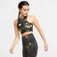 Nike Womens Floral Sports Bra - Wheat/Black - thumbnail image 1