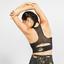 Nike Womens Floral Sports Bra - Wheat/Black - thumbnail image 2