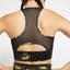 Nike Womens Floral Sports Bra - Wheat/Black - thumbnail image 3
