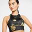 Nike Womens Floral Sports Bra - Wheat/Black - thumbnail image 4
