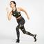 Nike Womens Floral Sports Bra - Wheat/Black - thumbnail image 5