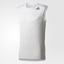 Adidas Mens FreeLift Gradient Sleeveless Tee - White/Grey - thumbnail image 1
