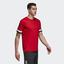 Adidas Mens 3-Stripes Club Tee - Scarlet Red - thumbnail image 6