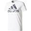 Adidas Mens Badge Of Sport Foil Tee - White - thumbnail image 1