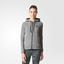 Adidas Womens Sport ID Hoodie - Grey/Black - thumbnail image 3