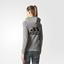 Adidas Womens Sport ID Hoodie - Grey/Black - thumbnail image 5
