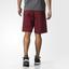 Adidas Mens D2M Shorts - Burgundy - thumbnail image 5