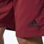 Adidas Mens D2M Shorts - Burgundy - thumbnail image 6