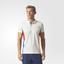 Adidas Mens New York Colourblock Polo - Chalk White/Multi-Colour - thumbnail image 3