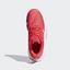 Adidas Kids CourtJam Tennis Shoes - Shock Red/Cloud White/Matte Silver - thumbnail image 2