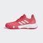 Adidas Kids CourtJam Tennis Shoes - Shock Red/Cloud White/Matte Silver - thumbnail image 6