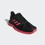 Adidas Mens CourtJam Bounce Tennis Shoes - Core Black/Shock Red - thumbnail image 4